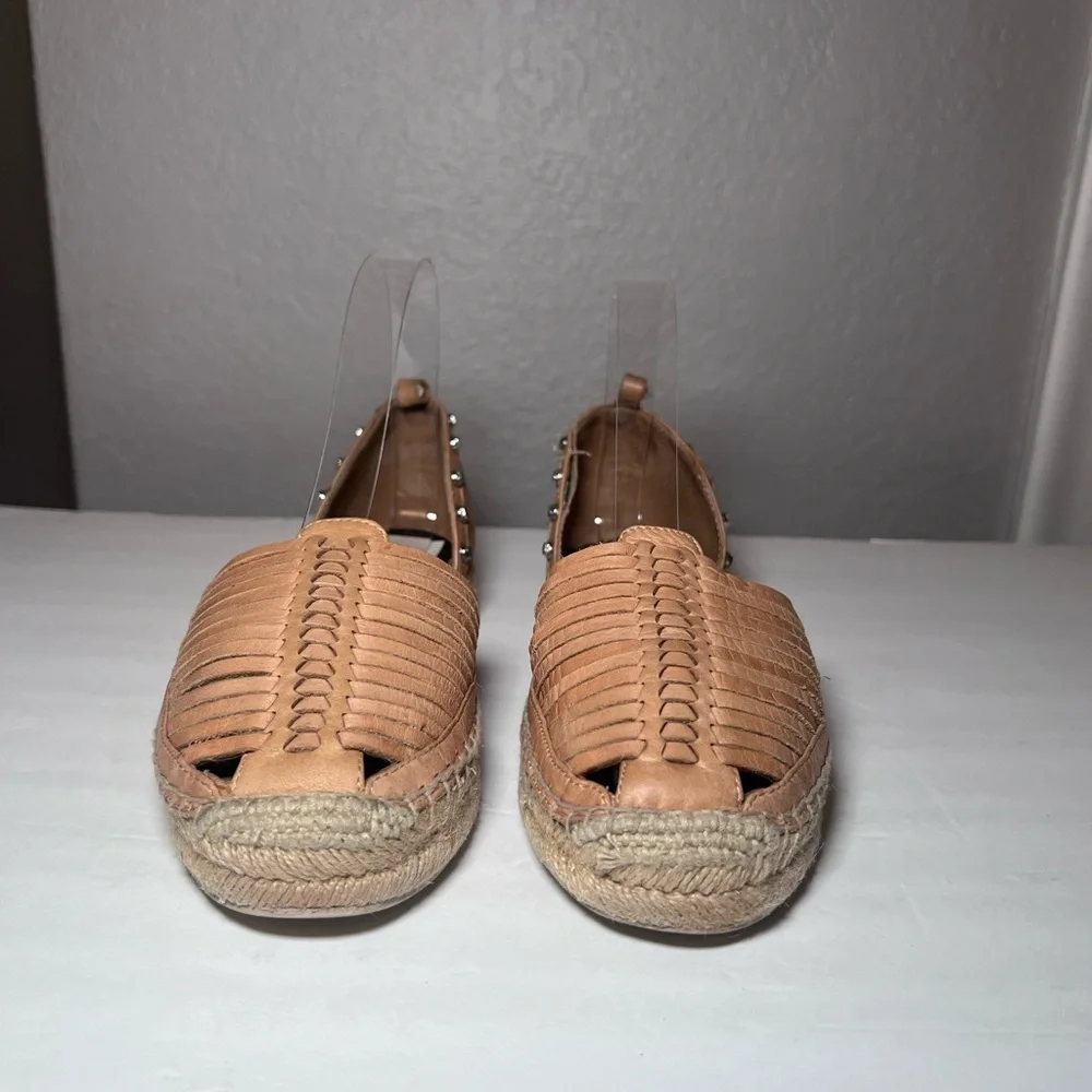 Dolce Vita Ceyla Espadrille Sandals Slip On Tan Brown Women Size 7.5